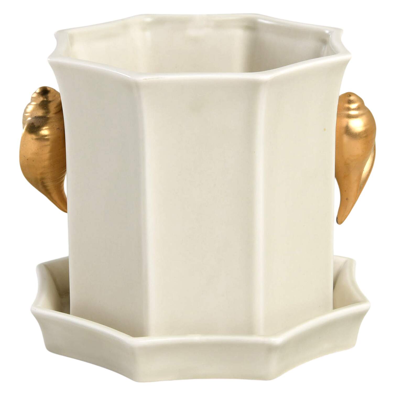 Vases and Planters Omnibus 4" Flower Pot with Underplate by Fitz and Floyd-1