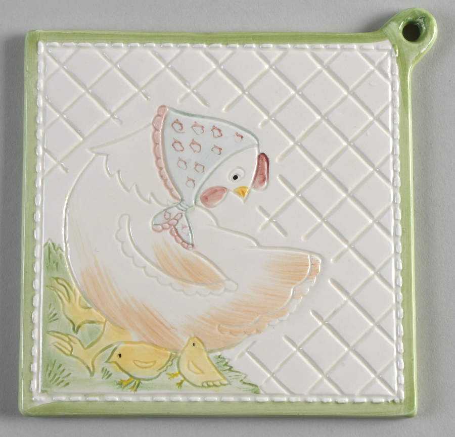 Nesting Hen Hanging Trivet by Fitz and Floyd-1