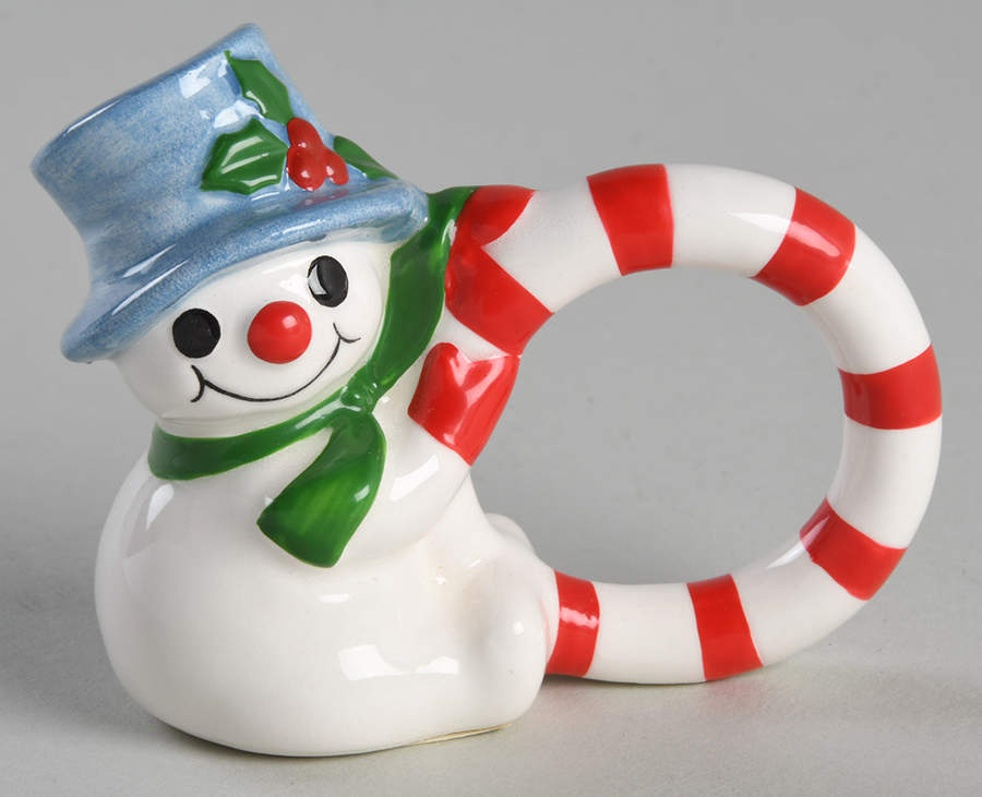 Snowman Napkin Ring by Fitz and Floyd-1