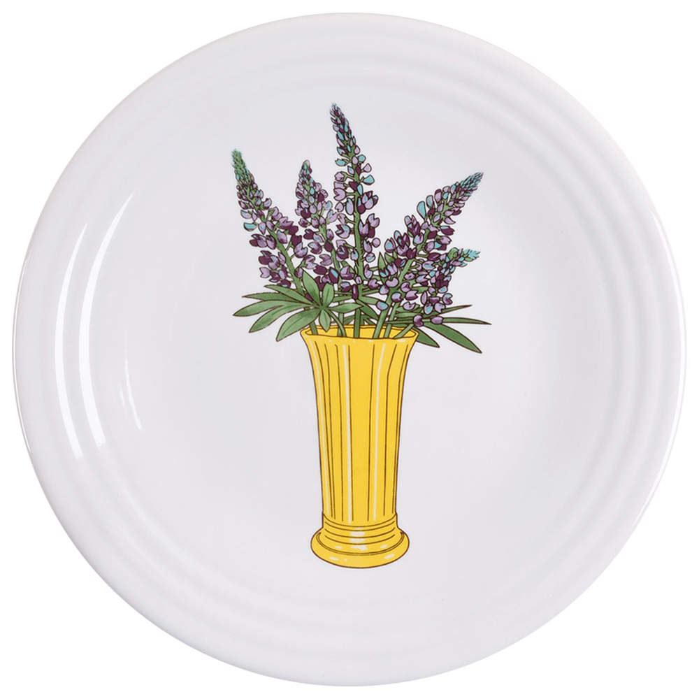 Fiesta Flowers Luncheon Plate by Fiesta Tableware Company-1