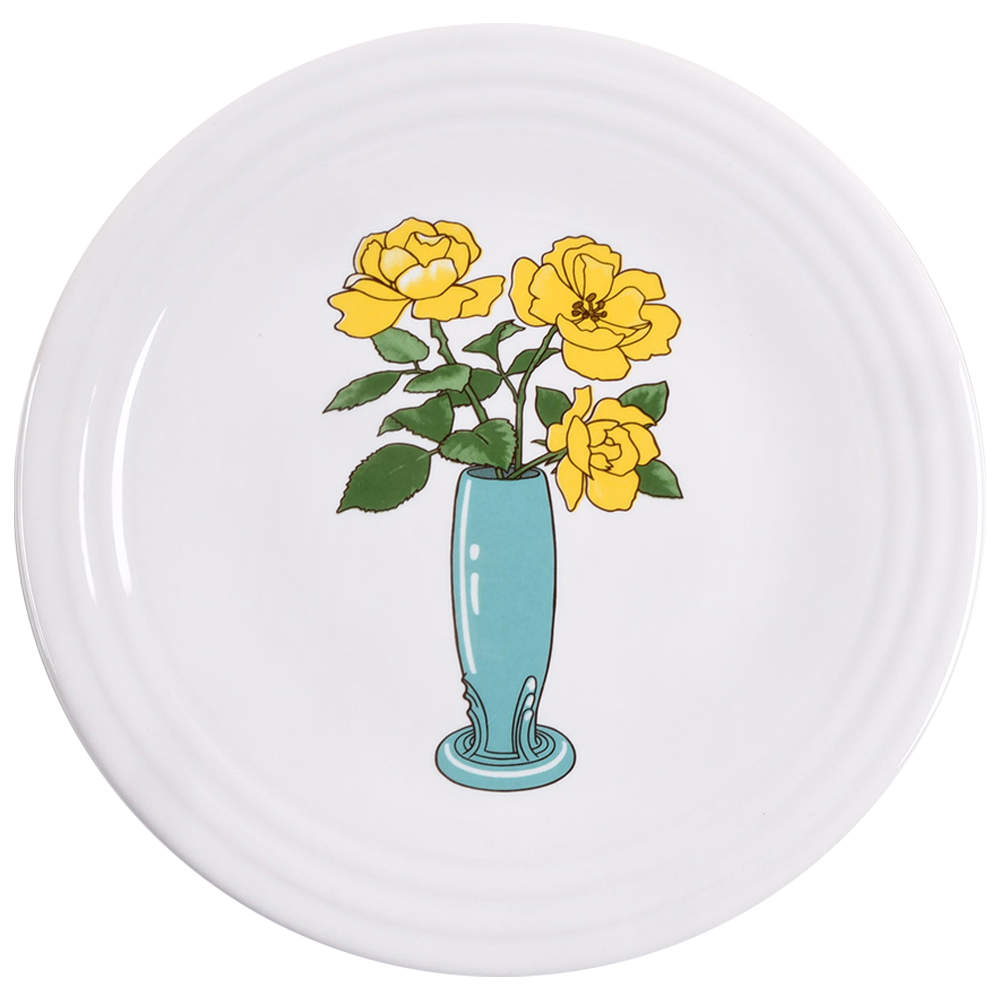 Fiesta Flowers Luncheon Plate by Fiesta Tableware Company-1