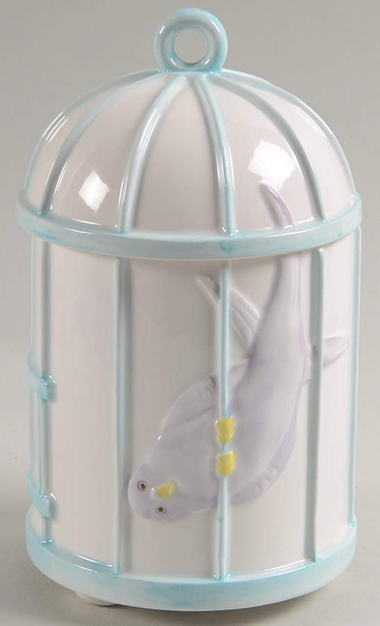 Lovebirds Small Canister & Lid by Fitz and Floyd-1