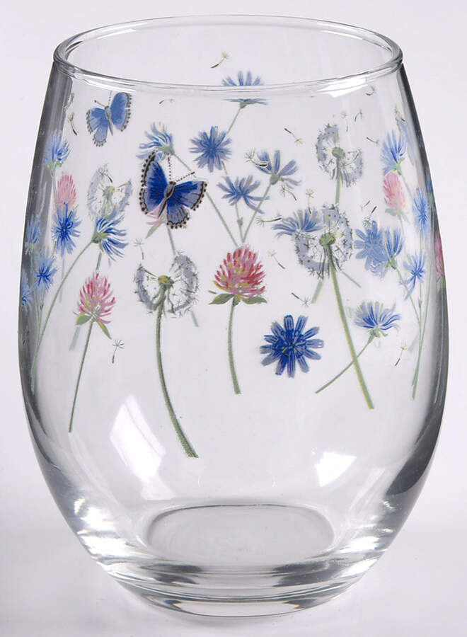 Fiesta Breezy Floral Glassware Stemless Wine by Fiesta Tableware Company-1