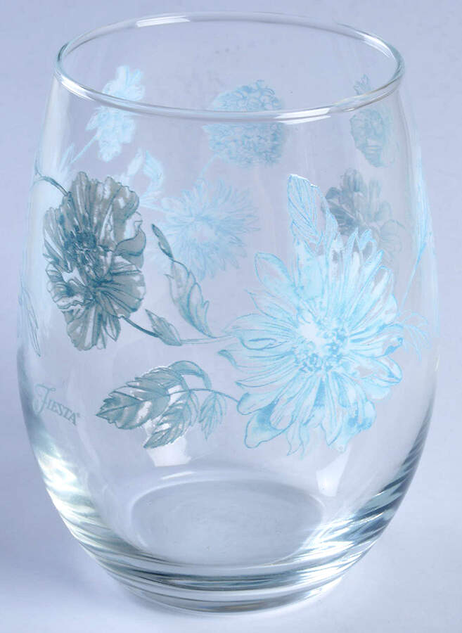 Fiesta Botanical Floral Glassware Stemless Wine by Fiesta Tableware Company-1