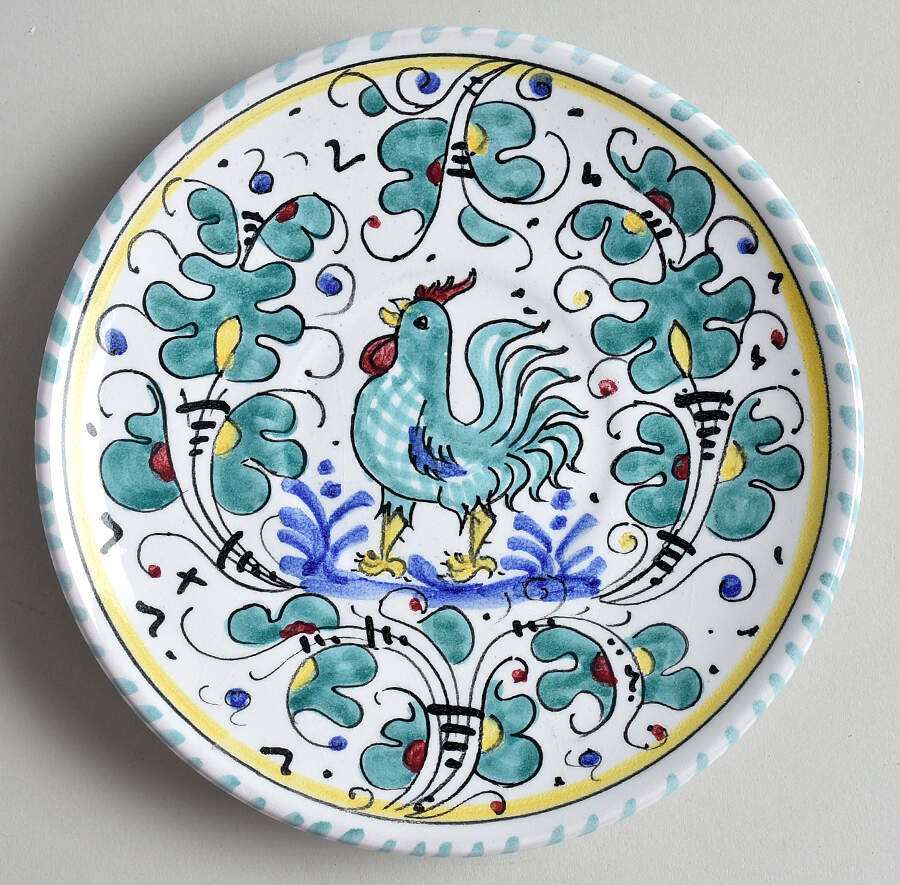 Orvieto Green Saucer by Fratelli Mari-1