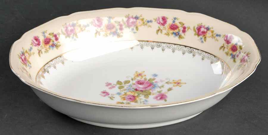 Hostess 10" Oval Vegetable Bowl by Gold Castle-1