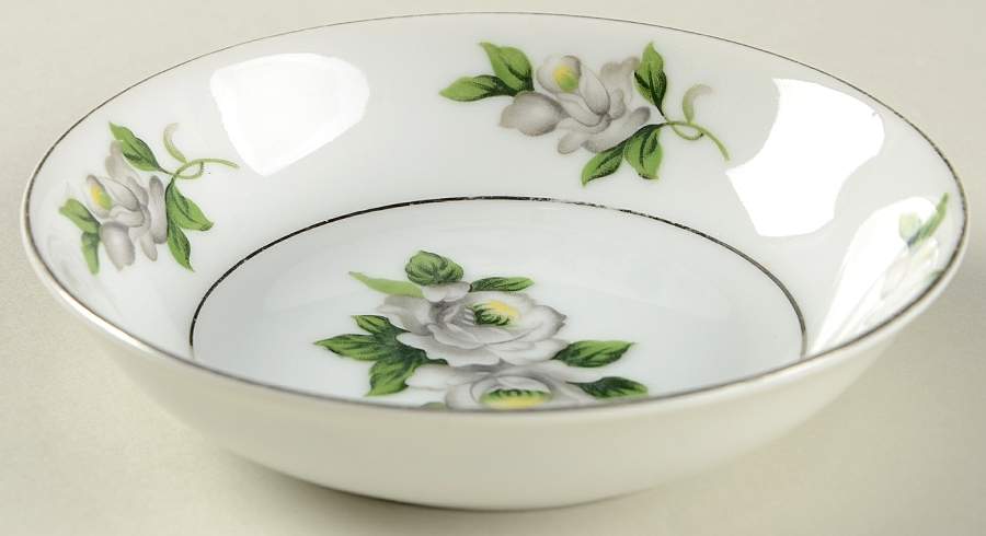 White Rose Fruit/Dessert (Sauce) Bowl by Gold Coast-1