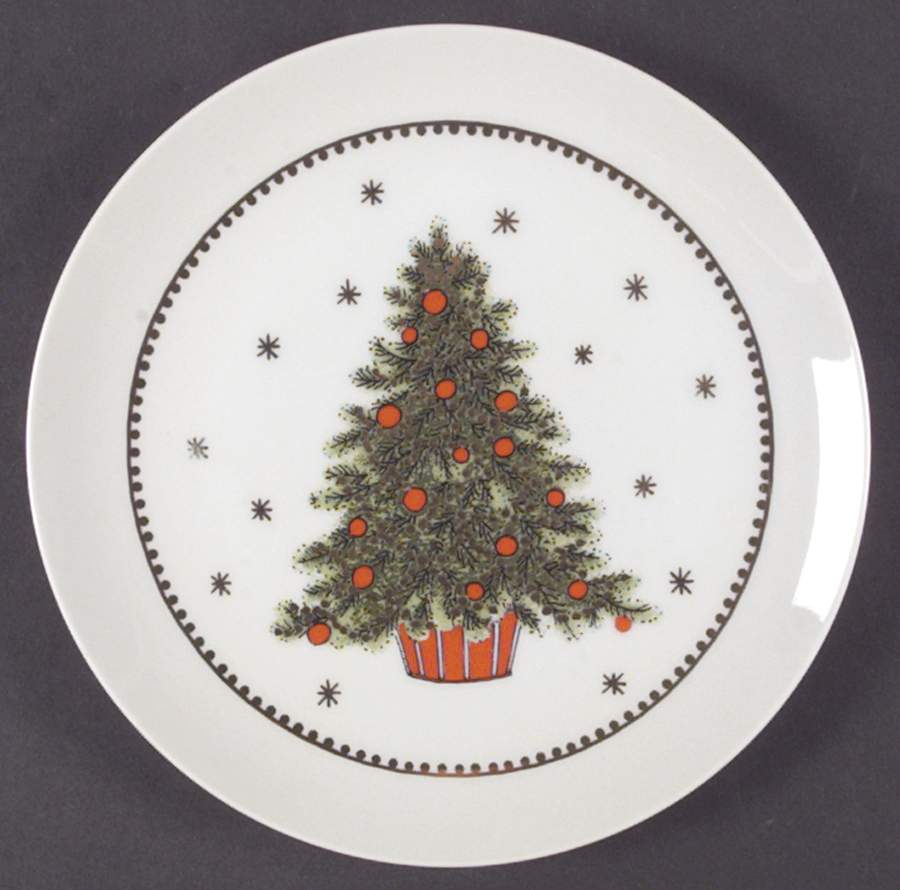 Christmas Tree (Smooth) Salad Plate by George Good-1