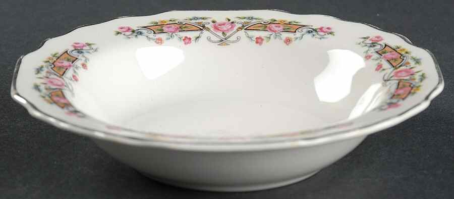 Flower Rim Rim Fruit/Dessert (Sauce) Bowl by WS George-1