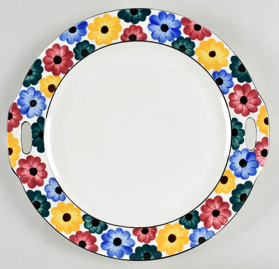 GGE1 Handled Cake Plate by Ges Gesch (Germany)-1