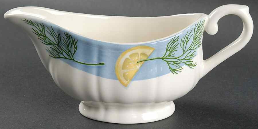 Belle Ile Open Sauce Boat by Faiencerie De Gien-1