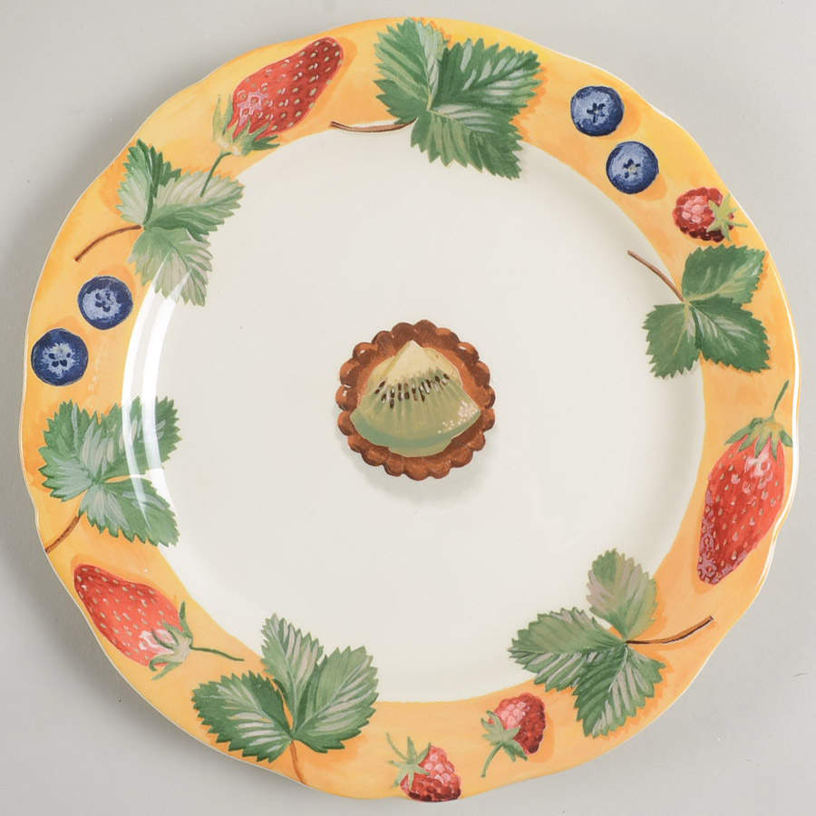 Farandole Dessert/Pie Plate by Faiencerie De Gien-1