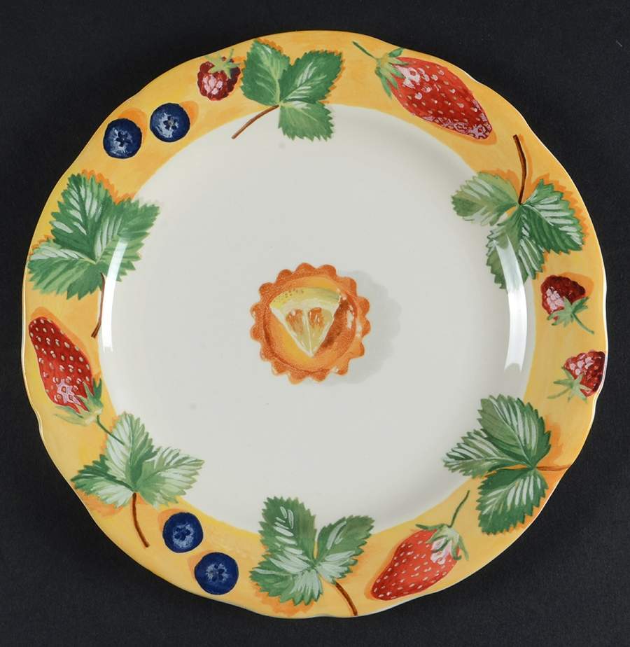 Farandole Dessert/Pie Plate by Faiencerie De Gien-1