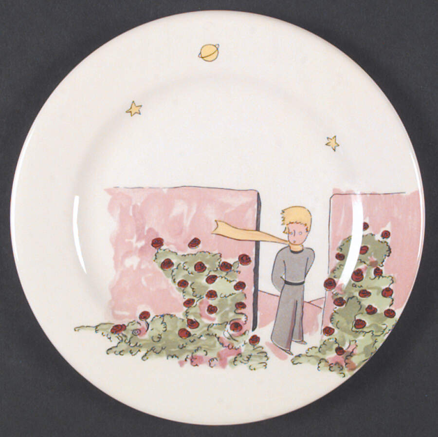 Le Petit Prince Salad/Dessert Plate by Faiencerie De Gien-1