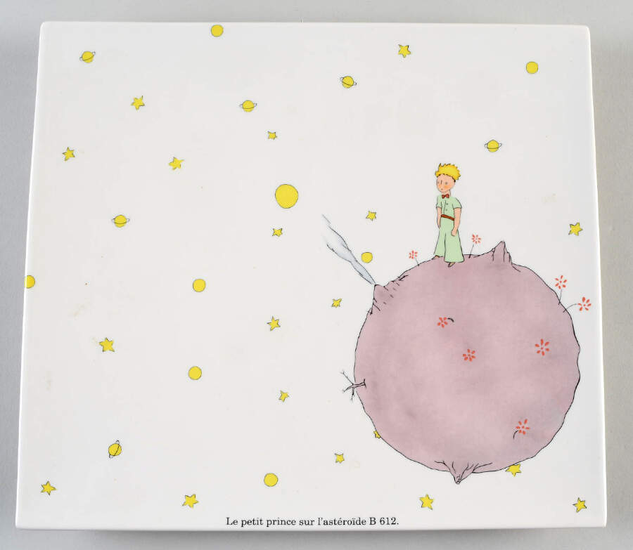 Le Petit Prince Square Cake Plate by Faiencerie De Gien-1