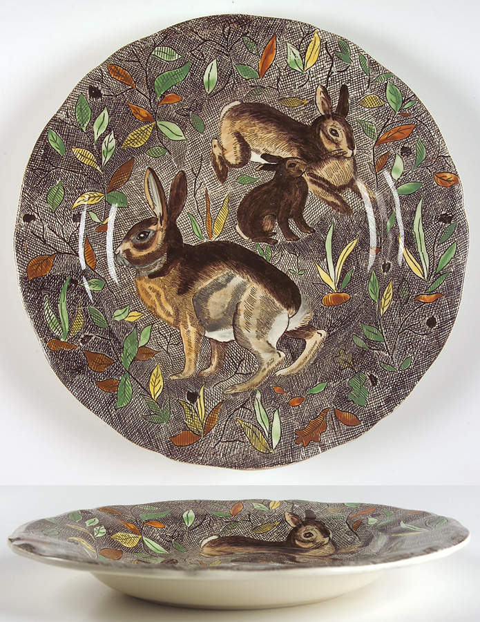 Rambouillet Large Rim Soup Bowl by Faiencerie De Gien-1