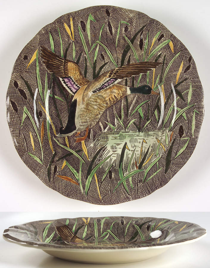 Rambouillet Large Rim Soup Bowl by Faiencerie De Gien-1