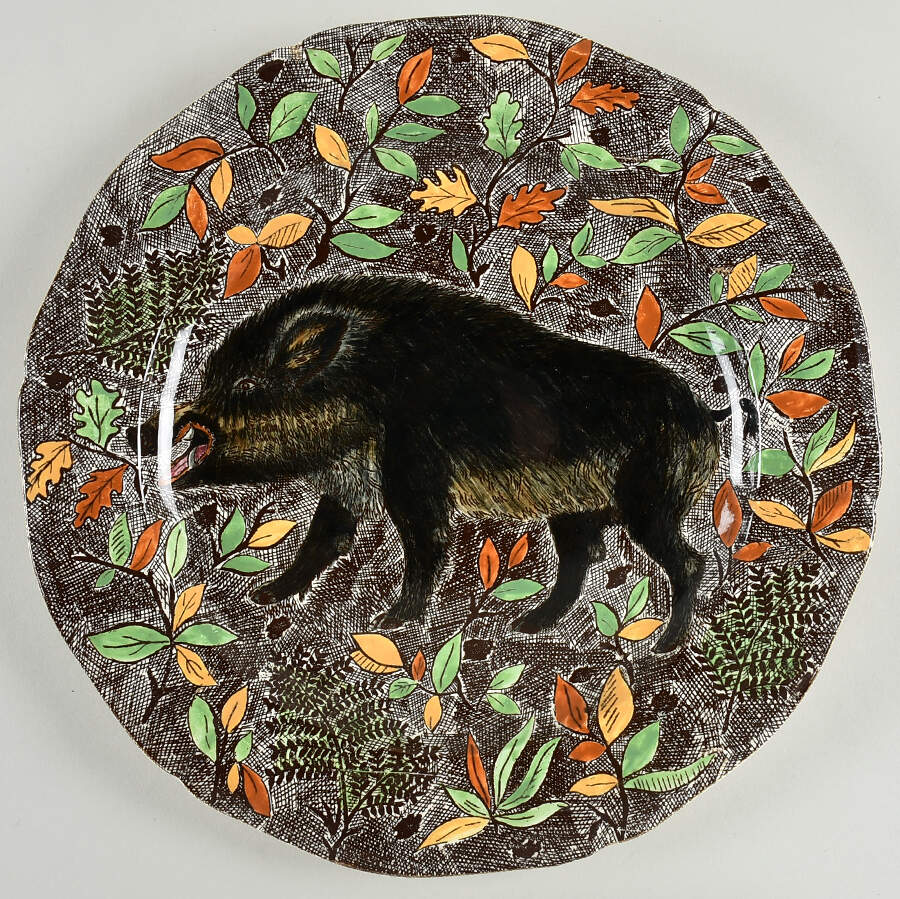 Rambouillet 13" Chop Plate (Round Platter) by Faiencerie De Gien-1