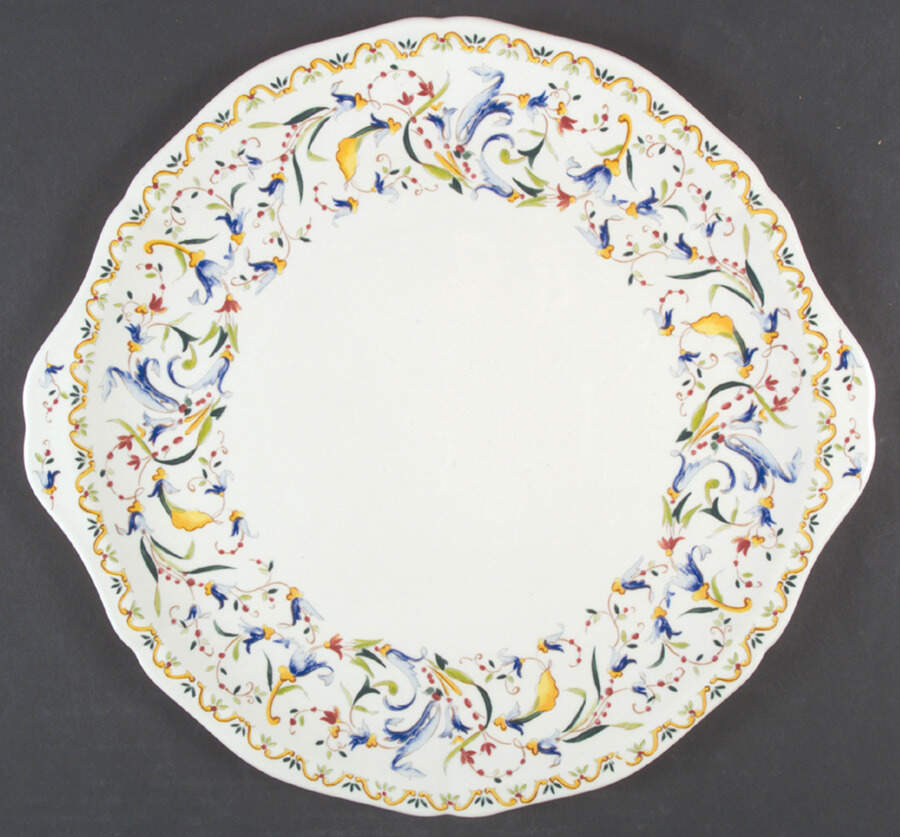 Toscana Handled Cake Plate by Faiencerie De Gien-1