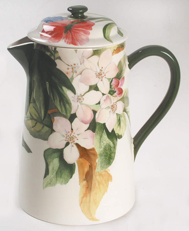 Volupte Coffee Pot & Lid by Faiencerie De Gien-1