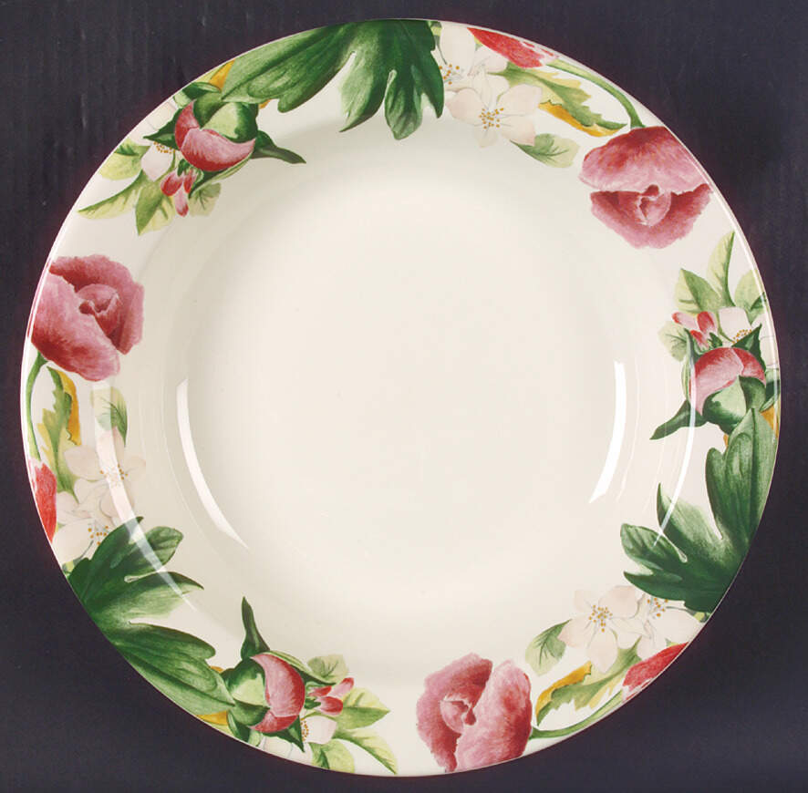 Volupte Deep Round Platter by Faiencerie De Gien-1