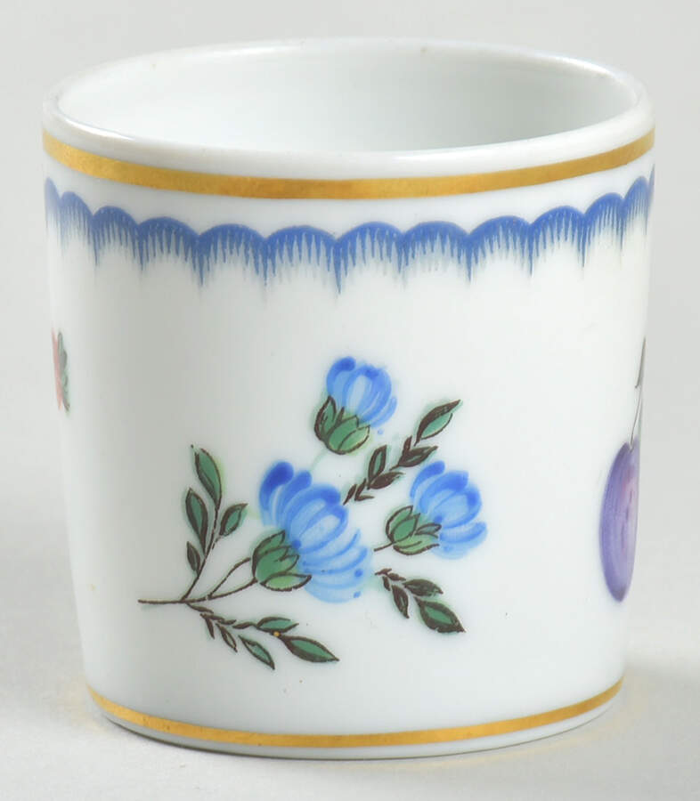 Italian Fruits (Antico Doccia) Toothpick Holder by Ginori 1735-1