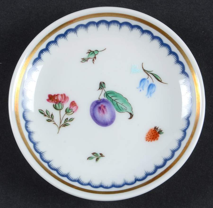 Italian Fruits (Antico Doccia) Butter Pat by Ginori 1735-1