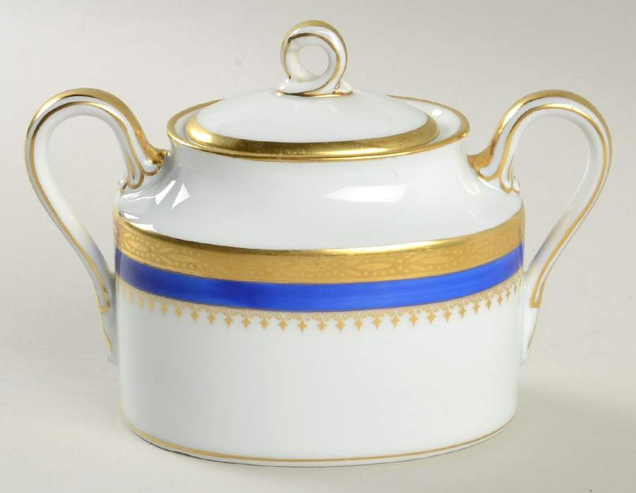 Regal Blue Sugar Bowl & Lid by Ginori 1735-1