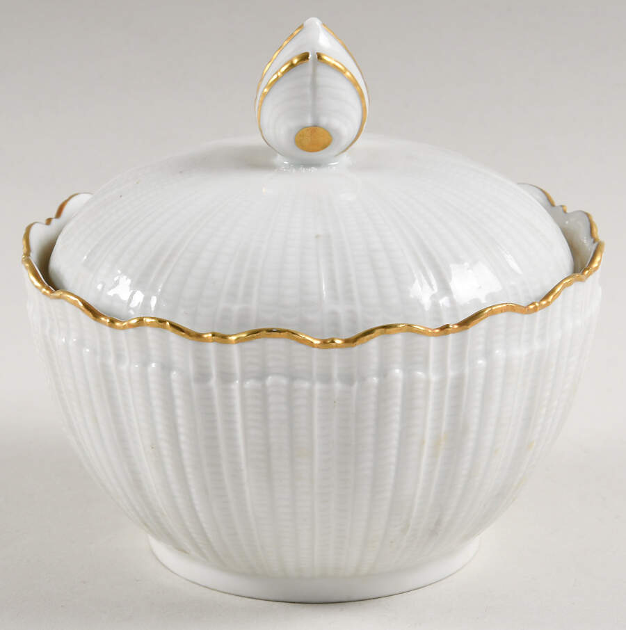 Gold Corail Sugar Bowl & Lid by Giraud China-1