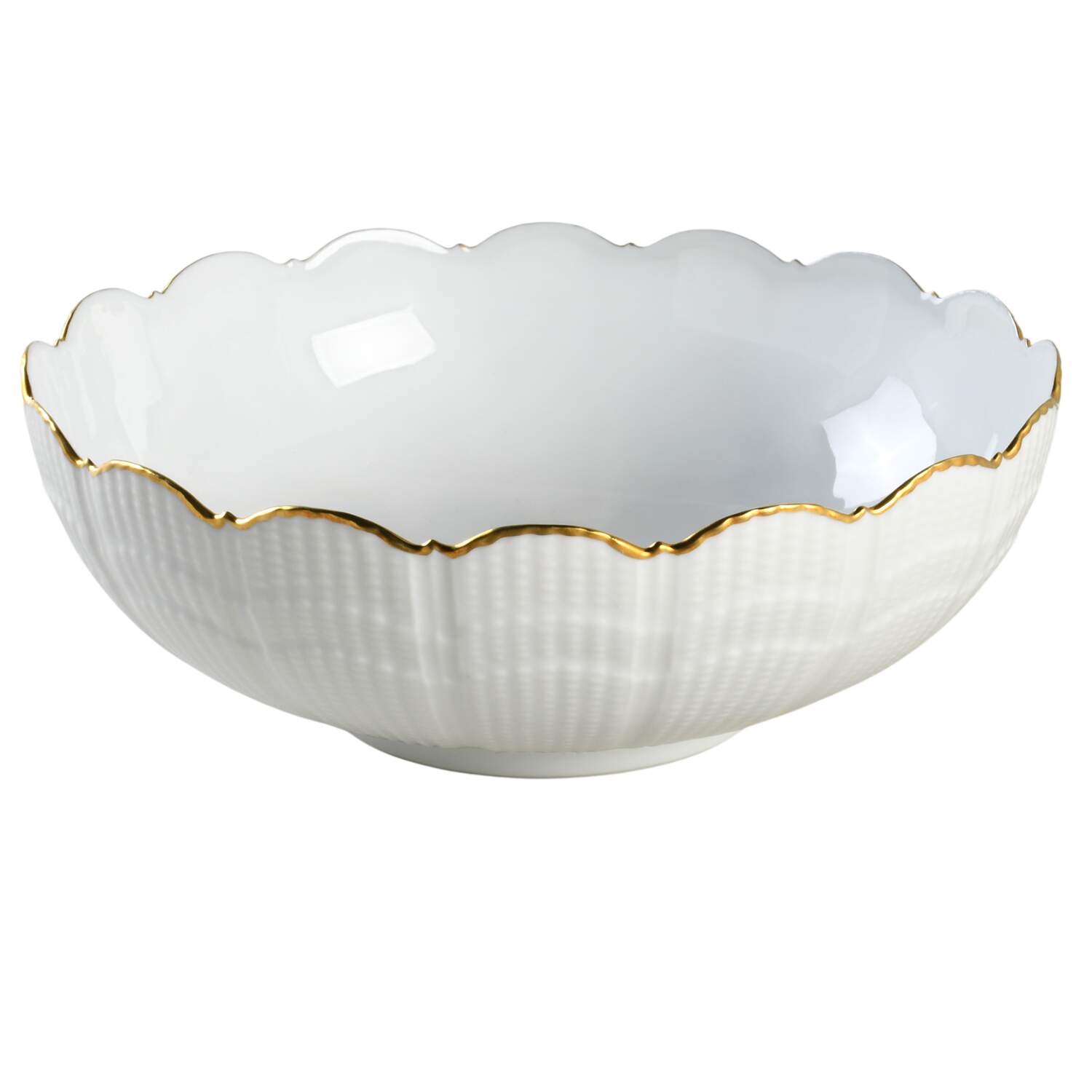 Gold Corail 8" Round Vegetable Bowl by Giraud China-1