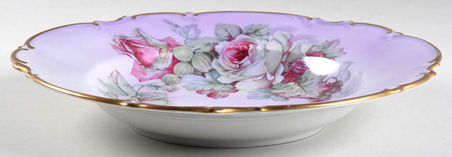 Imperial Purple Large Rim Soup Bowl by Parbus-1