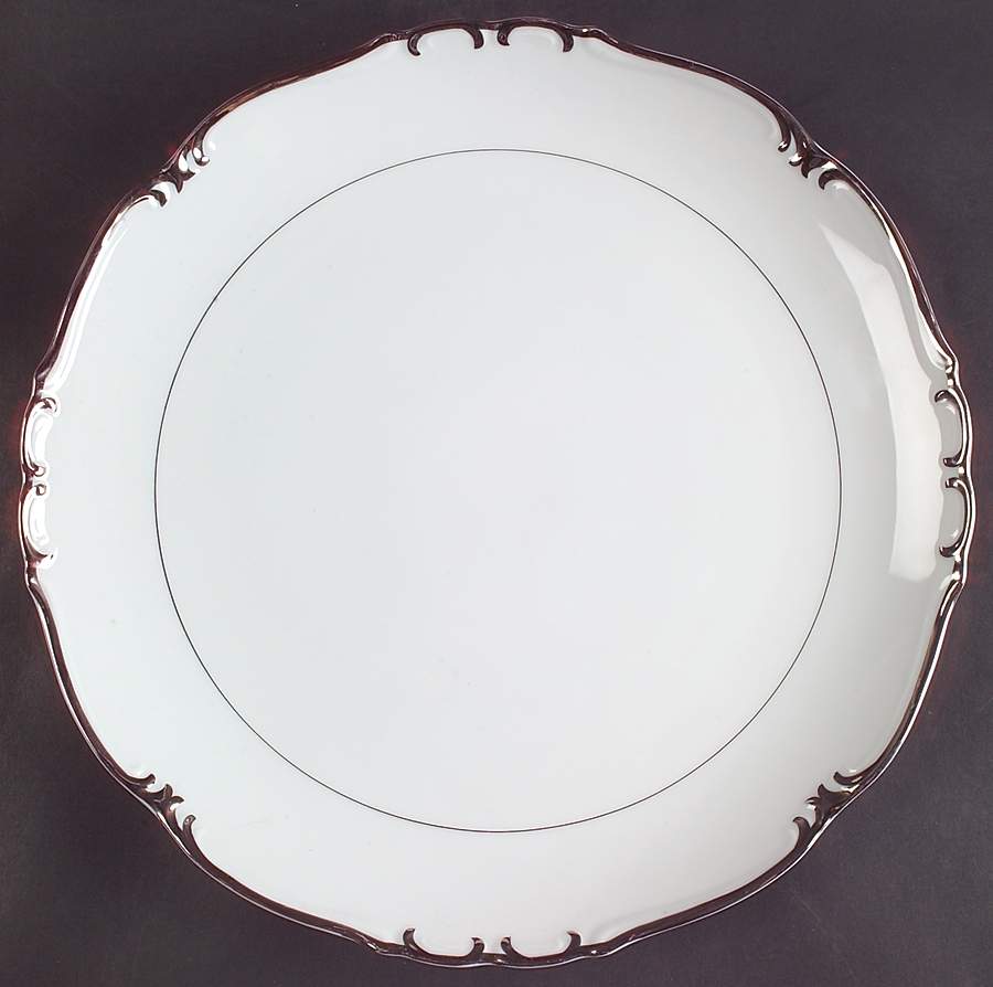 Baronet 12" Chop Plate (Round Platter) by Gold China-1