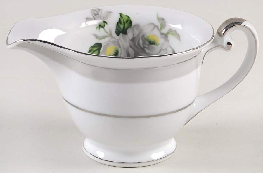 First Love (Platinum Trim) Creamer by Gold China-1