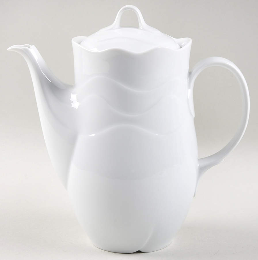Plaza White Coffee Pot & Lid by Goebel-1