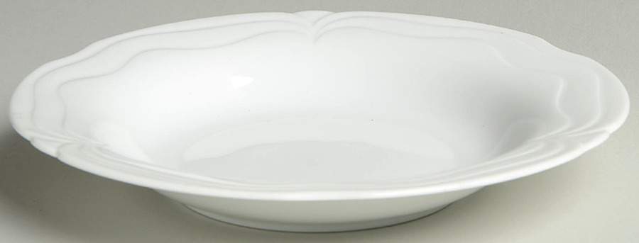 Plaza White Rim Soup Bowl by Goebel-1