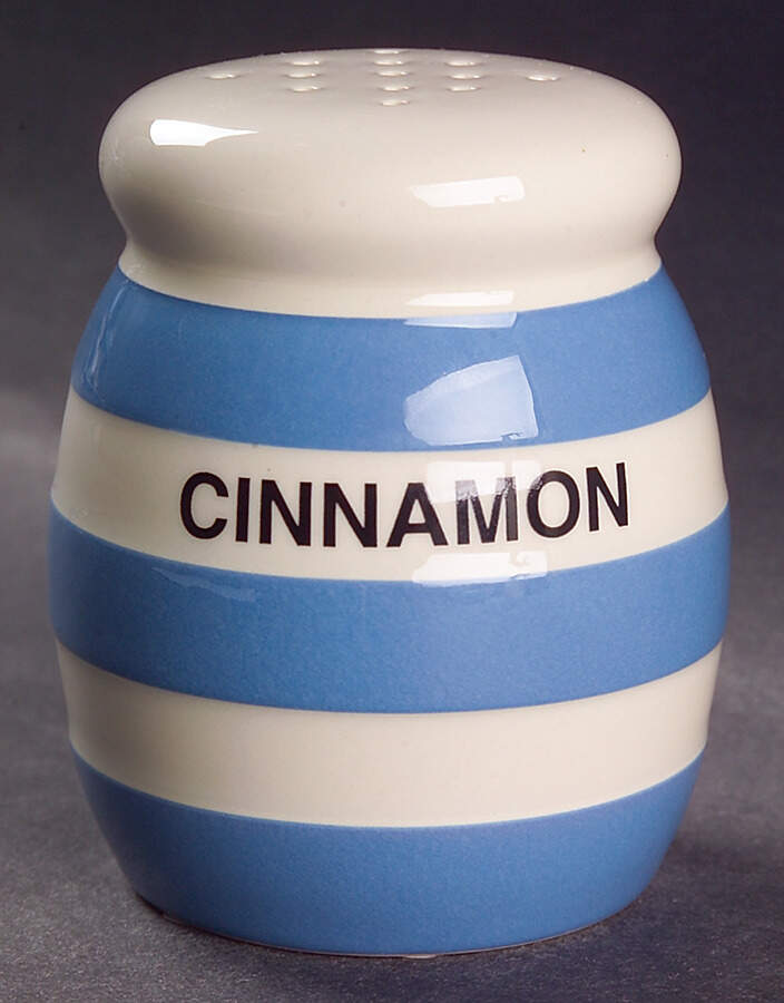 Cornish Blue White (Shield and TG Green) Cinnamon Shaker by T G Green (England)-1