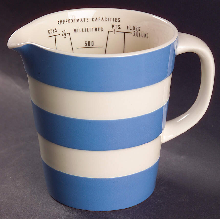 Cornish Blue White (Shield and TG Green) Measuring Cup by T G Green (England)-1