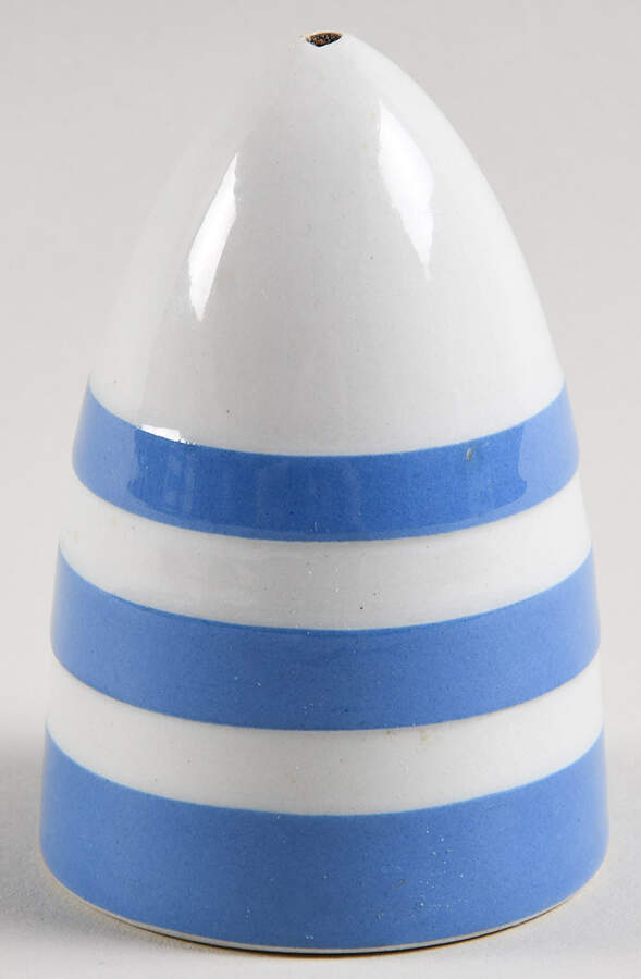 Cornish Blue White (Shield and TG Green) Individual Salt Shaker by T G Green (England)-1