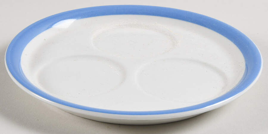 Cornish Blue White (Shield and TG Green) Tray for 5 Pc Individual Condiment Set by T G Green (England)-1