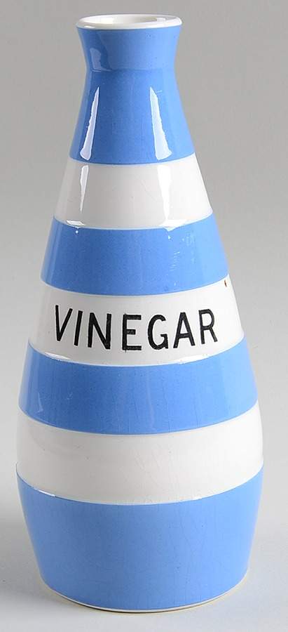 Cornish Blue White (Shield and TG Green) Vinegar No Stopper by T G Green (England)-1