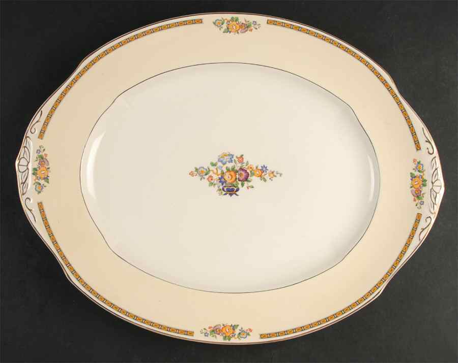 Alton 16" Oval Serving Platter by Grindley-1