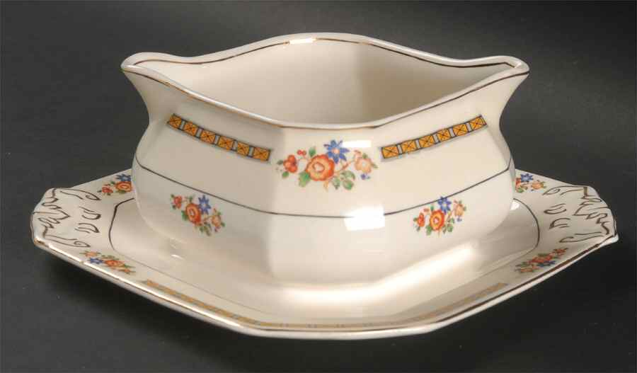 Alton Gravy Boat with Attached Underplate by Grindley-1
