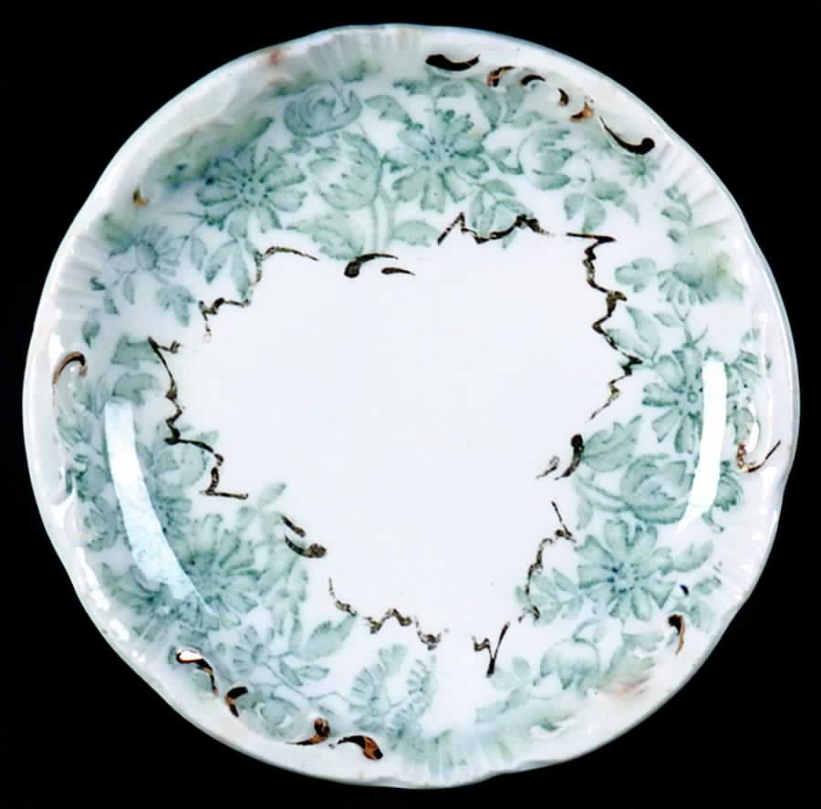 Antique Green Butter Pat by Grindley-1