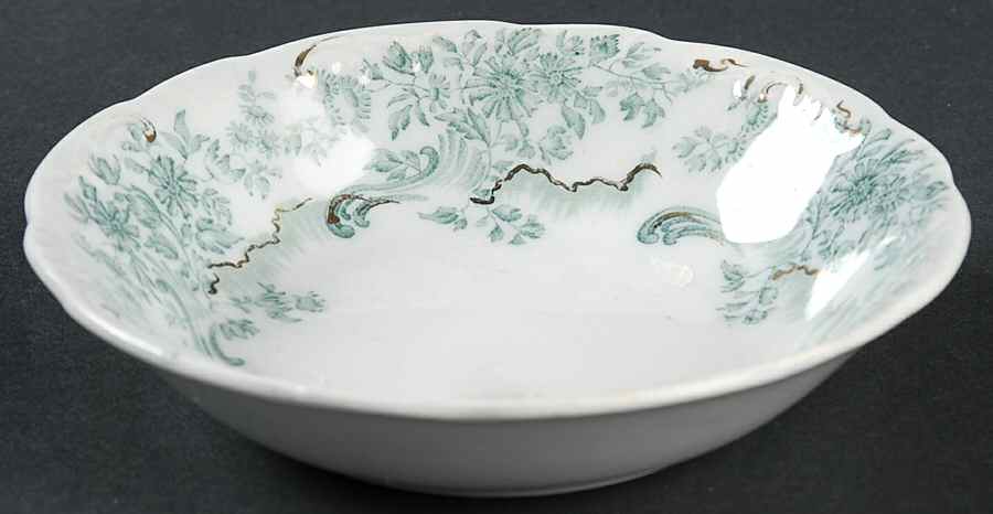 Antique Green Fruit/Dessert (Sauce) Bowl by Grindley-1