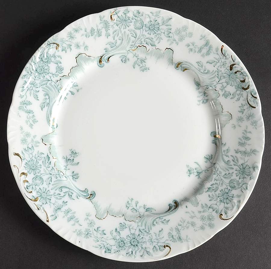 Antique Green Salad Plate by Grindley-1