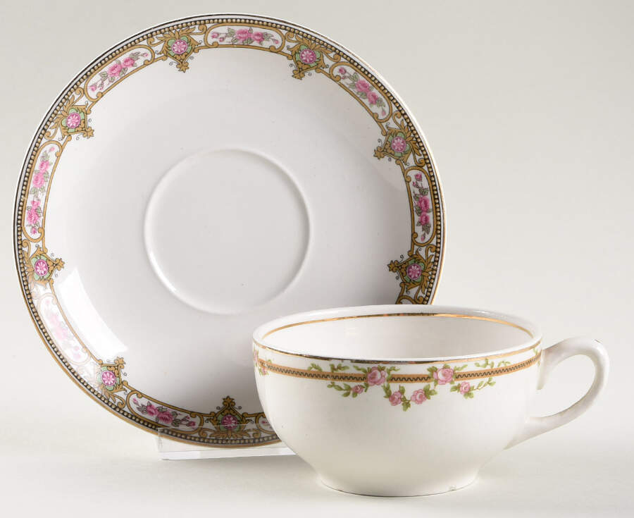 Ardmore Flat Cup & Saucer Set by Grindley-1