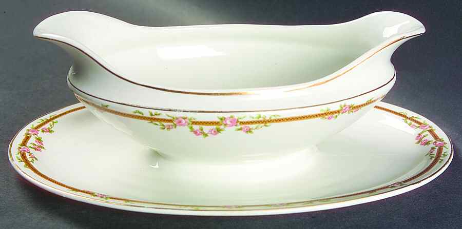 Ardmore Gravy Boat with Attached Underplate by Grindley-1