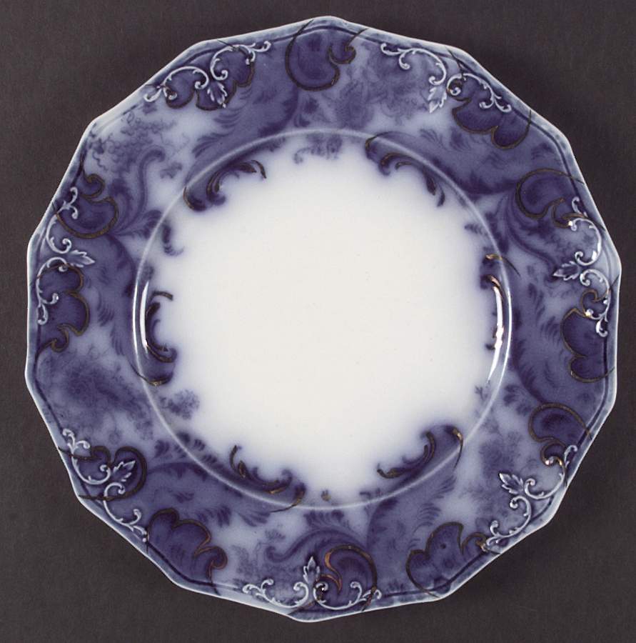 Argyle (Flow Blue) Dinner Plate by Grindley-1