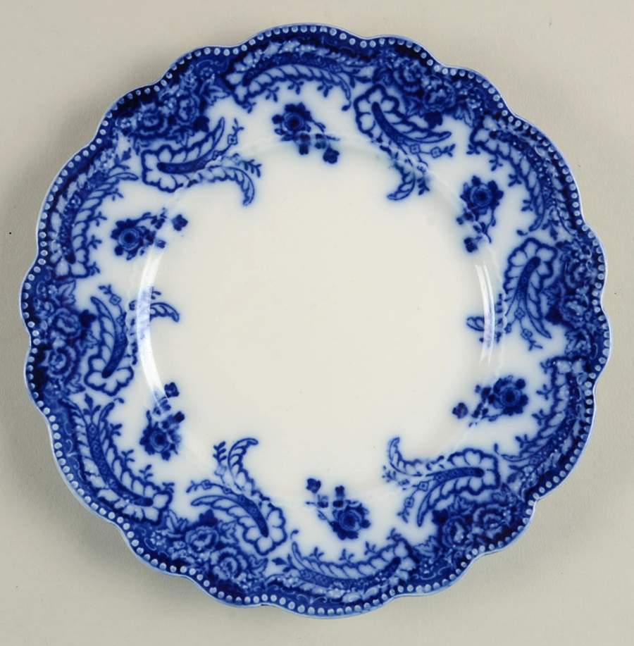 Ashburton (Flow Blue) Dessert/Pie Plate by Grindley-1