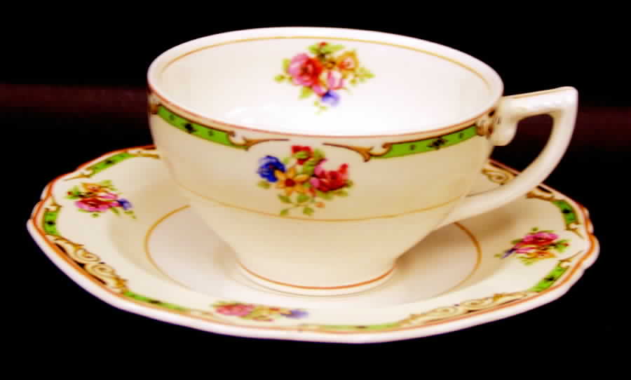 The Astoria Flat Cup & Saucer Set by Grindley-1